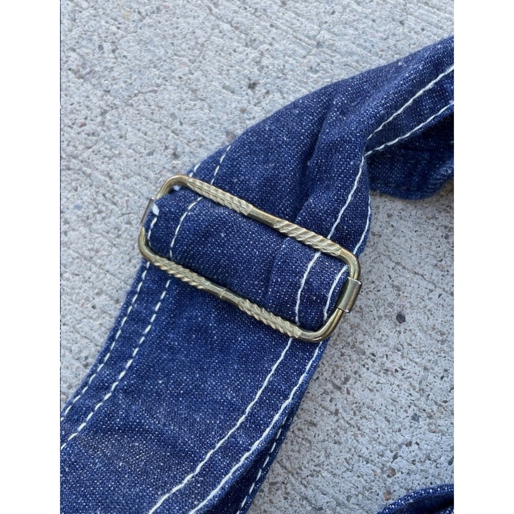 Vtg Big Smith Sanforized USA Made 1950s Denim Unlined Overalls Mens 44 x 30 - Picture 4 of 11